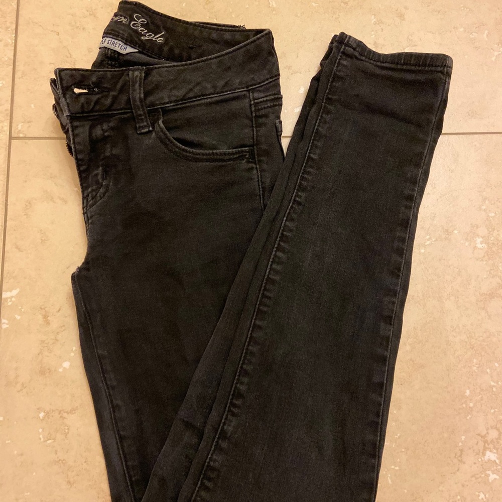 American eagle black jeggings